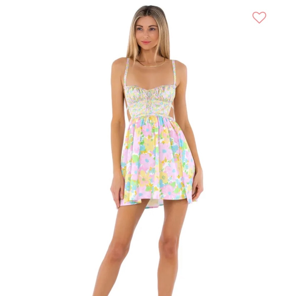 For Love and Lemons “Emily” Backless Floral Dress NWT